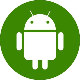 Android Icon Logo Vector Png | Android Robot Emblem | Android Operating System Badge | Green Circle Android Symbol