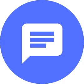 Android Messages Logo Vector PNG | Modern chat bubble icon | Clean minimalist messaging symbol | Flat blue communication emblem