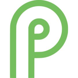 Android P Logo Vector PNG | Minimalist Android P Monogram | Modern Android Operating System Icon | Android Pie Branding Emblem
