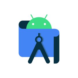 Android Studio Logo Vector PNG | Modern Android Development Icon | Official IDE Symbol for Android Apps | Blueprint and Compass Design Motif