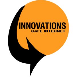 Innovations Cafe Internet Logo Png | Innovations Cafe Internet Logo Vector | Innovations Cafe Internet  The Nexus of Ideas  Brewing Digital Connections  A Modern Hub Logo