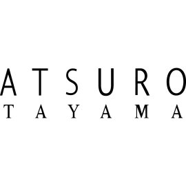 Atsuro Tayama minimalist logotype | Elegant Japanese fashion brand wordmark | Refined black and white luxury label logo | Contemporary high‑end designer branding