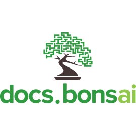 Bonsai Logo Vector PNG | docs.bonsai Brand Mark | Modern Bonsai Tree Emblem | Digital Documentation Identity
