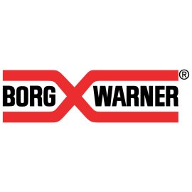 Borg Warner Logo Vector PNG | Borg Warner emblem in red and black | Automotive technology brand mark | Modern industrial wordmark design