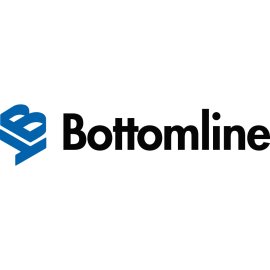 Bottomline Logo Vector PNG | Modern fintech wordmark logo | Stylized blue monogram emblem | Professional corporate payment solutions identity