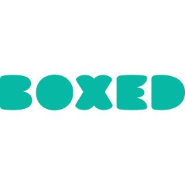 Boxed Logo Vector Png | Modern Wholesale E‑Commerce Brand Mark | Playful Wordmark for Digital Shopping | Bold Turquoise Retail Identity