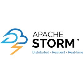 Apache Storm Logo Vector PNG | Real-time stream processing emblem | Distributed computing lightning symbol | Cloud-native big data brand mark