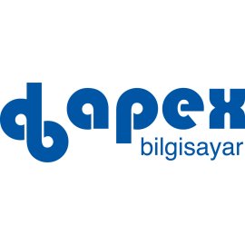 Apex Bilgisayar Logo Vector PNG | Modern Turkish IT Brand Emblem | Bold Blue Wordmark Identity | Contemporary Technology Company Symbol