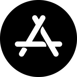 App Store Logo Vector PNG | Minimalist App Marketplace Emblem | Digital Distribution Icon | Modern Software Ecosystem Symbol