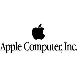 Apple Computer Logo Vector PNG | Classic Apple Computer Inc. Emblem | Vintage Apple Brand Identity | Retro Apple Corporate Logo Design