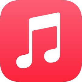 Apple Music Logo Vector PNG | Apple Music App Icon | Streaming Service Music Note Symbol | Modern Gradient Music Platform Emblem
