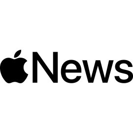 Apple News Logo Vector Png | Minimalist Apple News emblem | Black and white Apple News wordmark | Digital media service logo