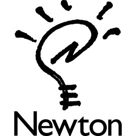 Apple Newton Logo Vector PNG | Hand-drawn lightbulb with stylized 