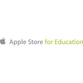 Apple Store for Education Official Logo Vector | Minimalist Apple Education Branding Mark | Grey and Green Apple Academic Store Wordmark | Clean Corporate Education Program Logo