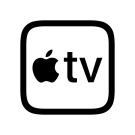 Apple TV Logo Vector PNG | Minimalist Apple TV Brand Icon | Streaming Service Wordmark by Apple | Modern Media Platform Emblem