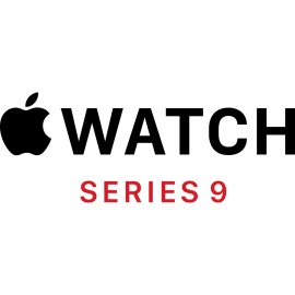 Apple Watch Series 9 Official Logo Vector|Minimalist Apple Watch Series 9 Branding Mark|Modern Typographic Lockup for Apple Watch Series 9|Apple Watch Series 9 Identity in Black and Red