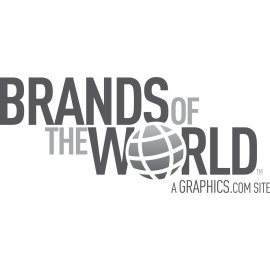 Brands of the World Official Logo Vector|Brands of the World Monochrome Wordmark|Global Logo Archive Identity Symbol|Brands of the World Globe Emblem