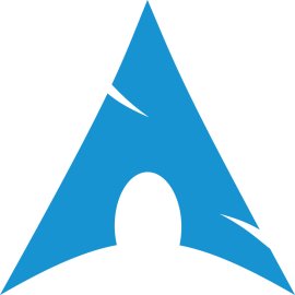 Arch Linux Official Emblem | Minimalist Arch Linux Blue Symbol | Arch-Shaped Linux Distribution Logo | Modern Vector Icon for Arch Linux Branding