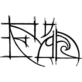 Ares Ix Logo Vector Png | Hand‑drawn monoline emblem | Geometric and spiral fusion mark | Abstract typographic brand symbol