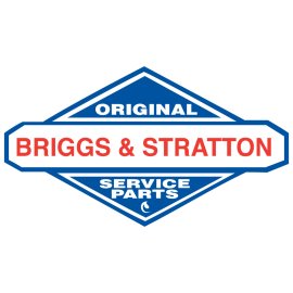 Briggs & Stratton Original Service Parts Logo Vector | Briggs & Stratton Diamond Emblem Badge | Classic Briggs & Stratton Engine Parts Logo | Briggs & Stratton Blue and Red Industrial Brand Mark