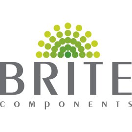 Brite Components Logo Vector PNG | Modern Engineering Brand Identity | Green Tech Component Supplier Emblem | Professional Industrial Logo Design
