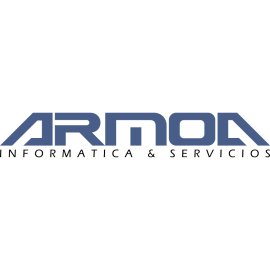 Armoa Informatica Y Servicios Logo Vector PNG | Minimalist technology service brand emblem | Geometric wordmark for IT and digital solutions | Professional visual identity for Armoa Informatica & Servicios