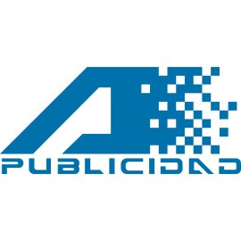 Armoa Publicidad Logo Vector PNG | Digitalized A-shaped Brand Symbol | Modern Blue Corporate Identity Mark | Pixel Transition Advertising Emblem