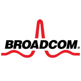Broadcom Logo Vector PNG | Broadcom corporate emblem | Broadcom red waveform symbol | Broadcom technology brand identity