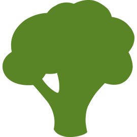 Broccoli Logo Vector Png | Minimalist Broccoli Brand Emblem | Green Vegetable Icon Logo | Healthy Food Branding Symbol