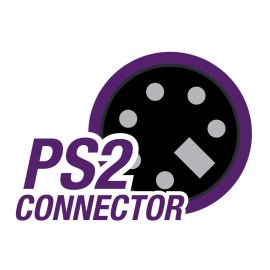 Ps2 Connector Logo Png | Ps2 Connector Logo Vector | Ps2 Connector | Legacy Link | Digital Bridge | Retro Interface