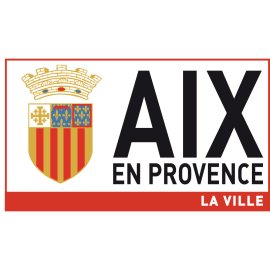 Aix-en-Provence Official City Emblem | Contemporary Municipal Wordmark | Heritage Shield with Crown Crest | Southern France Tourism and Culture Identity