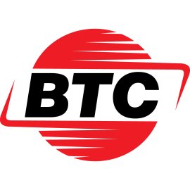 Btc Albania Logo Vector Png | Dynamic BTC brand emblem | Modern red and black corporate symbol | Speed and connectivity inspired visual identity