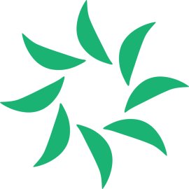 Atlantico Sur Logo Vector PNG | Green Leaf Swirl Emblem | Modern Corporate Eco Symbol | Clean Minimalist Brand Mark