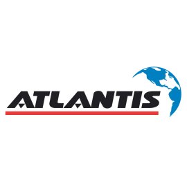 Atlantis Systems International Logo Vector PNG | Global technology and engineering identity | Dynamic corporate wordmark with globe icon | Professional international brand emblem