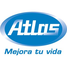 Atlas Logo Vector PNG | Atlas Mejora Tu Vida Logo | Atlas Blue Oval Emblem | Atlas Modern Wordmark