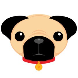 Pug Logo Png | Pug Logo Vector | Pug: The Loyal Companion  |  Wrinkled Charm & Unwavering Spirit  |  A Brand Built on Character