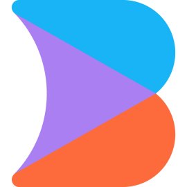 Colorful Builder Icon Logo Vector PNG | Modern Tri-Color Builder Brand Emblem | Abstract B-Shaped Construction Identity | Dynamic Creative Building Services Mark