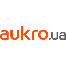 Aukro.ua official wordmark logo in orange and gray | Modern Aukro UA logo vector design | Clean lowercase Aukro.ua branding emblem | Contemporary Ukrainian e‑commerce marketplace logo