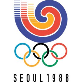 Auriga Logo Vector Png | Dynamic spiral emblem | Global sports identity mark | Seoul 1988 Olympic insignia