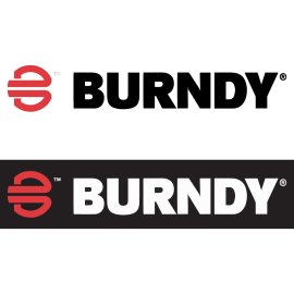 Burndy Logo Vector PNG | Burndy Electrical Connectors Emblem | Modern Industrial Power Brand Mark | Red Symbol with Bold Wordmark