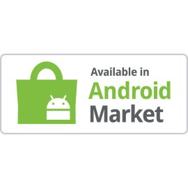 Available in Android Market Logo Vector PNG|Android Market Availability Badge|Official Android App Store Label|Green Shopping Bag Android Icon