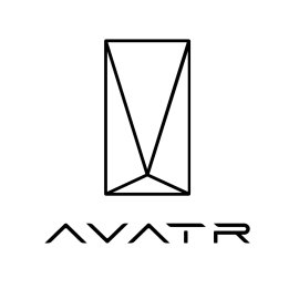 AVATR Technology Logo Vector PNG | Futuristic Wordmark and Geometric Emblem | Minimal Monochrome Brand Icon | Modern Tech Mobility Identity