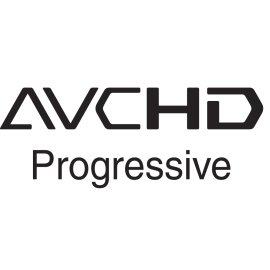AVCHD Progressive Logo Vector PNG | High-Definition Video Encoding Emblem | Professional Camcorder Recording Mark | Digital Multimedia Compression Badge