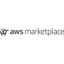 AWS Marketplace Official Logo Vector PNG | Amazon Web Services Cloud Software Store Emblem | Digital Shopping Cart with Cloud Cubes Icon | Modern Enterprise Cloud Commerce Branding