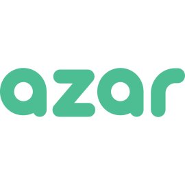 Azar Logo Vector PNG | Modern Social Discovery Brand Mark | Friendly Rounded Wordmark Design | Minimal Green Communication Icon
