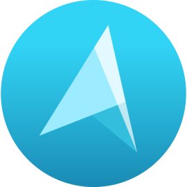 Azure Maps Logo Vector PNG | Modern Navigation Pointer Emblem | Gradient Blue Geolocation Icon | Abstract Directional Triangle Symbol