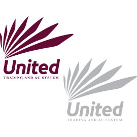 United Trading And Ac System Logo Png | United Trading And Ac System Logo Vector | Strength in Unity  Precision in Climate  Global Commerce  Integrated Systems