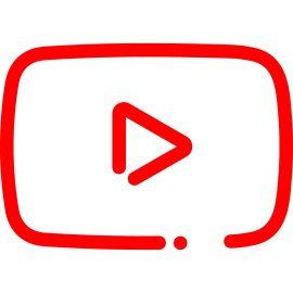 Youtube Minimal Logo Png | Youtube Minimal Logo Vector | The Essence of Streamlined Video  |  Distilled Visual Experience  |  Clean Interface Iconography  |  Minimalist Play Button
